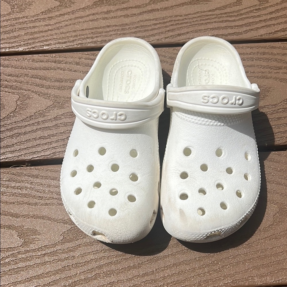 Crocs Kids Classic Clog - White